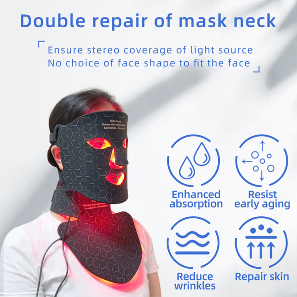 7-Color LED Therapy Face & Neck Mask